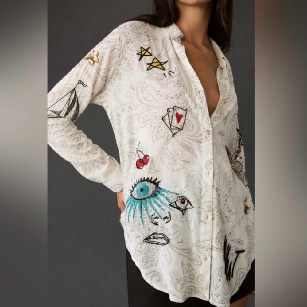 Pilcro Souvenir button-down shirt $118